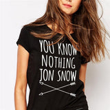 Game Of Thrones You Know Nothing Jon Snow T-Shirt